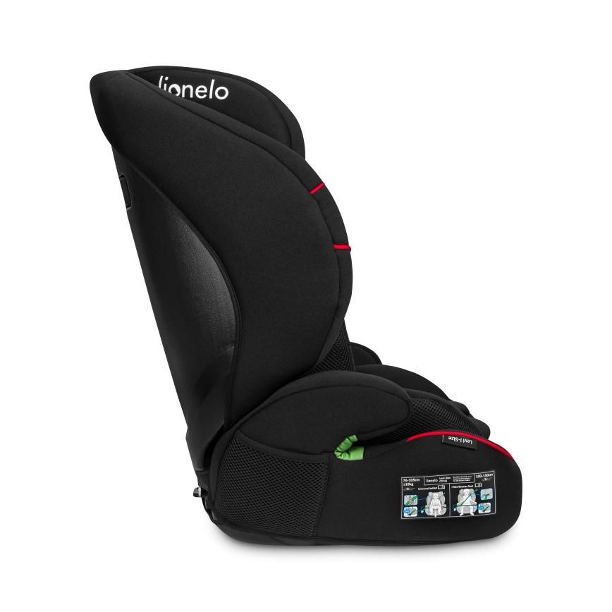 Lionelo - Autosedačka LEVI i-Size 76-150 cm Sportová čierna