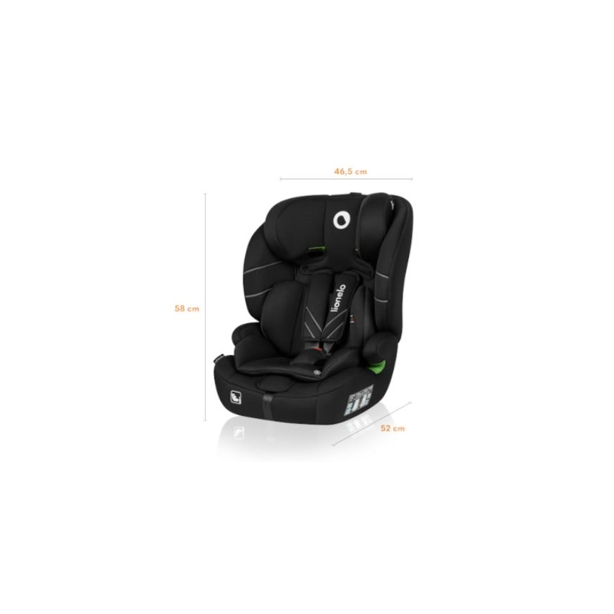 Lionelo - Autosedačka LEVI ONE i-Size 76-150 cm čierna