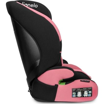 Lionelo - Autosedačka LEVI ONE i-Size 76-150 cm čierna/ružová