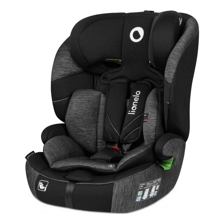 Lionelo - Autosedačka LEVI ONE i-Size 76-150 cm čierna/šedá