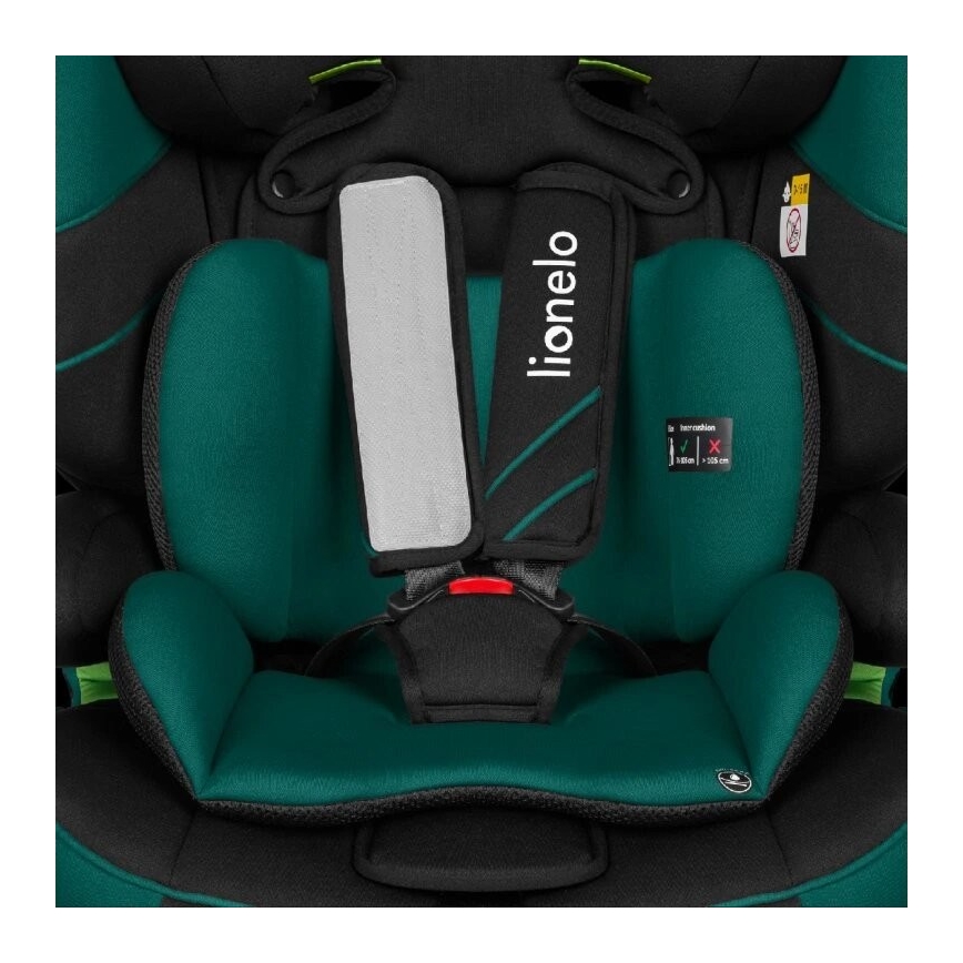 Lionelo - Autosedačka LEVI ONE i-Size 76-150 cm čierna/zelená