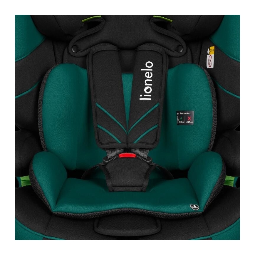 Lionelo - Autosedačka LEVI ONE i-Size 76-150 cm čierna/zelená