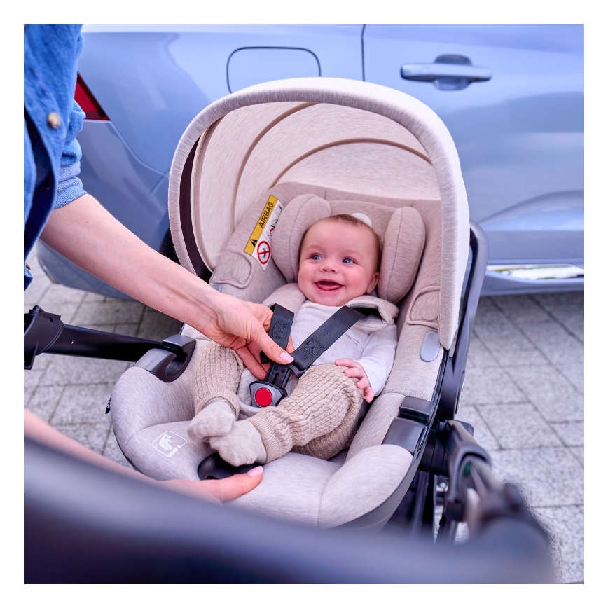 Lionelo - Autosedačka MOXIE i-Size 40-87 cm béžovo-piesková