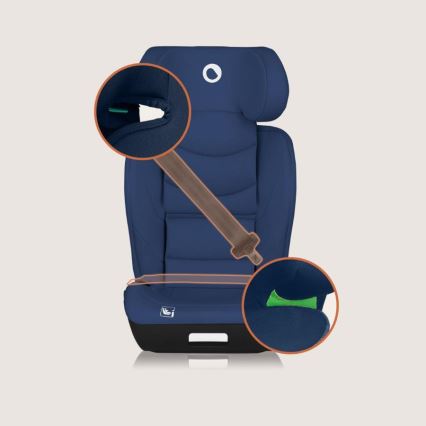 Lionelo - Autosedačka NEAL i-Size 100-150 cm námornícka modrá