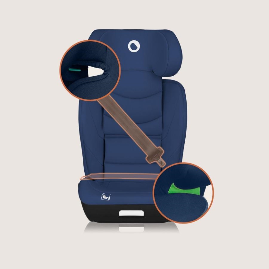 Lionelo - Autosedačka NEAL i-Size 100-150 cm námornícka modrá