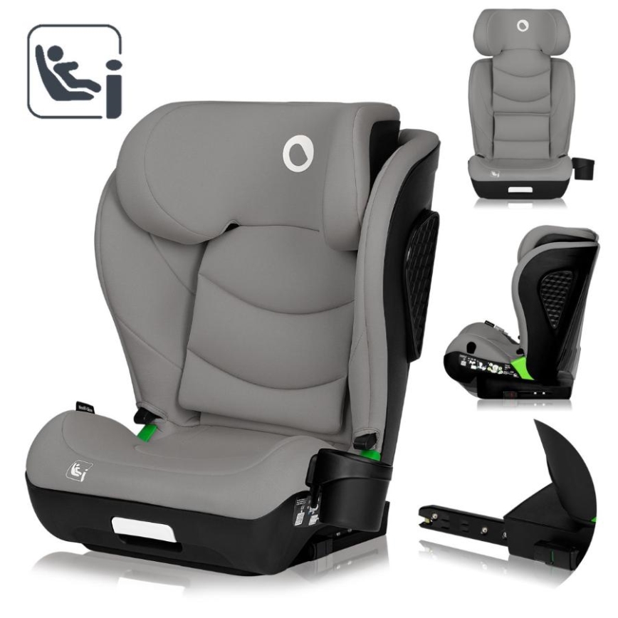 Lionelo - autosedačka NEAL i-Size 100-150 cm sivá Concrete