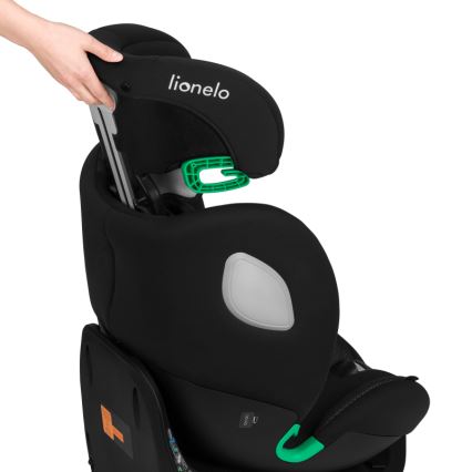 Lionelo - Autosedačka s otočnou základňou BRAAM AIR i-Size 40-150 cm Black Carbon