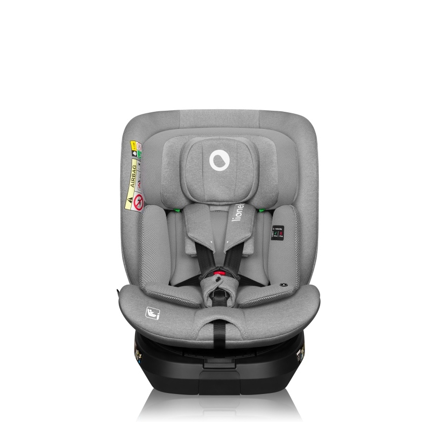 Lionelo - Autosedačka s otočnou bázou BRAVE i-Size 40-150 cm Grey Stone