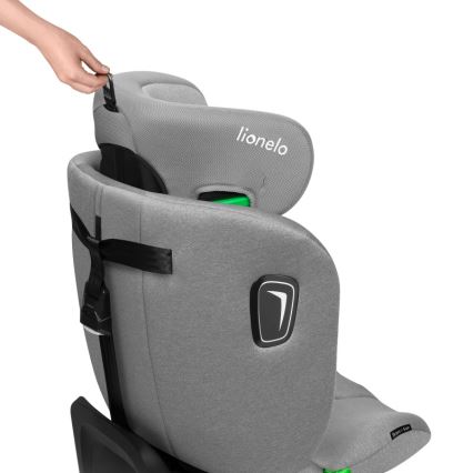 Lionelo - Autosedačka s otočnou bázou BRAVE i-Size 40-150 cm Grey Stone