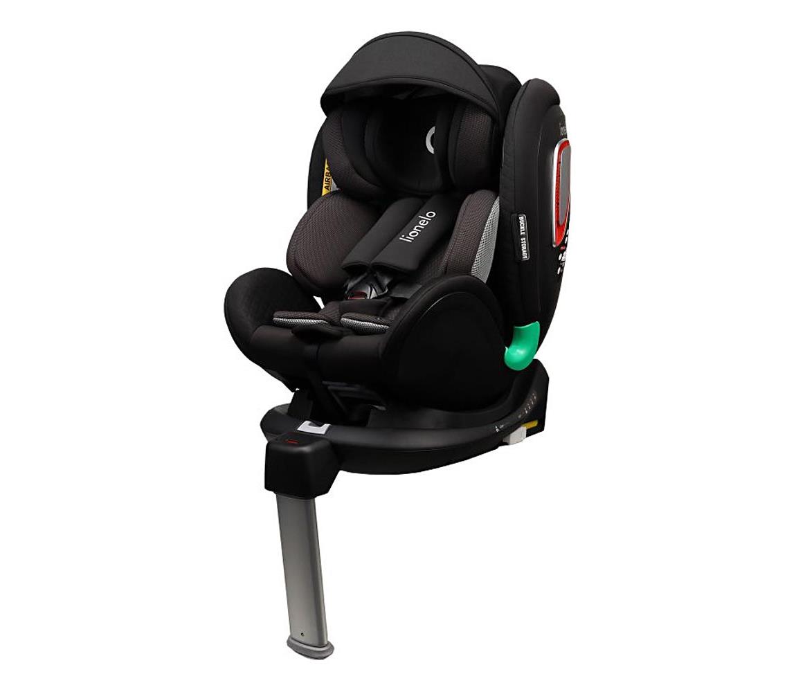 Lionelo - Autosedačka s otočnou základňou ANTOON PLUS i-Size 40-105 cm Čierny Onyx 5903771703598
