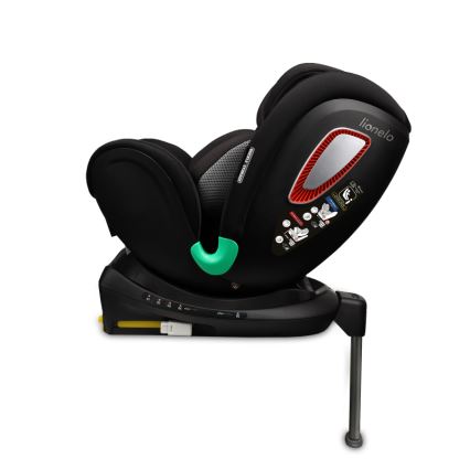 Lionelo - Autosedačka s otočnou základňou ANTOON PLUS i-Size 40-105 cm, čierny onyx