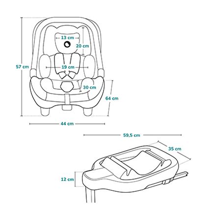 Lionelo - Autosedačka s otočnou základňou ASTRID SET i-Size 40-87 cm Beige Sand
