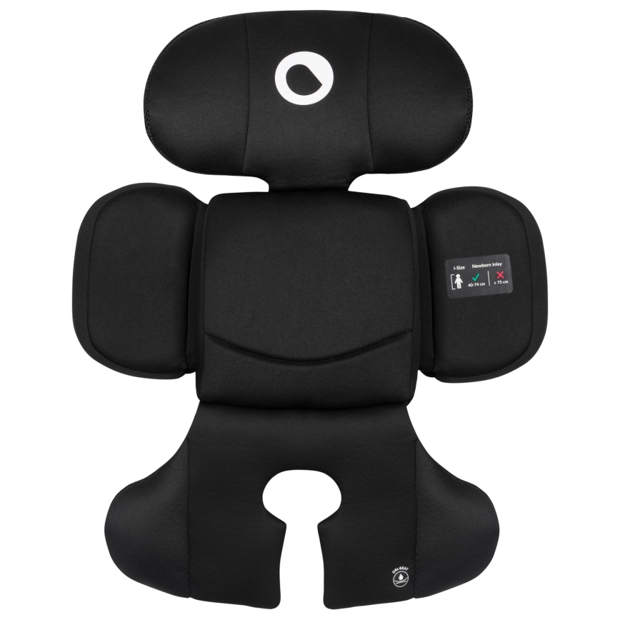 Lionelo - Autosedačka s otočnou základňou BASTIAAN i-Size 40-150 cm Čierny karbón