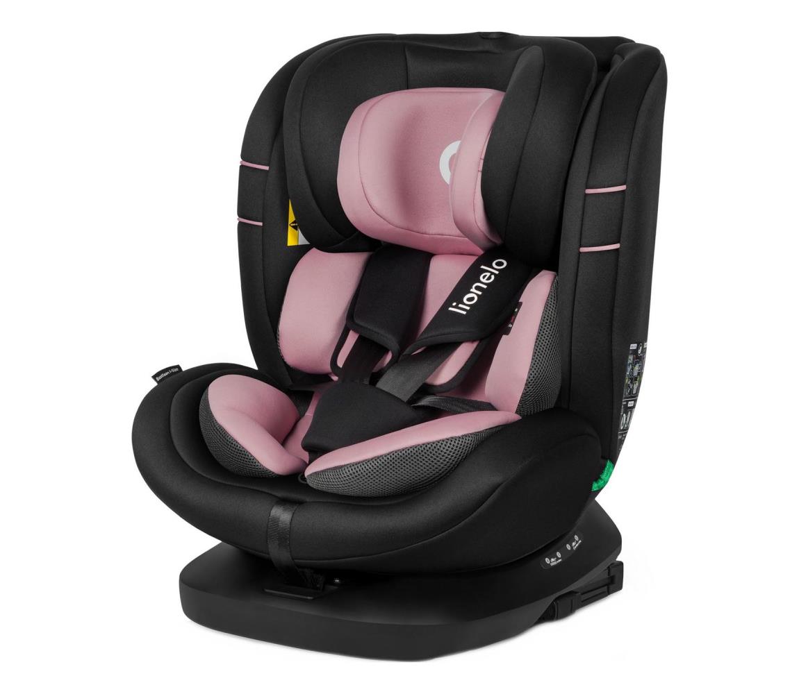 Lionelo - Autosedačka s otočnou základňou BASTIAAN i-Size 40-150 cm Pink Rose 5903771723510