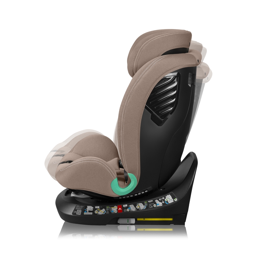 Lionelo - Otočná autosedačka so základňou BASTIAAN ONE i-Size 40-150 cm, piesková