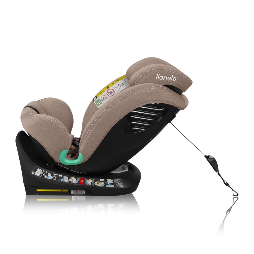 Lionelo - Otočná autosedačka so základňou BASTIAAN ONE i-Size 40-150 cm, piesková