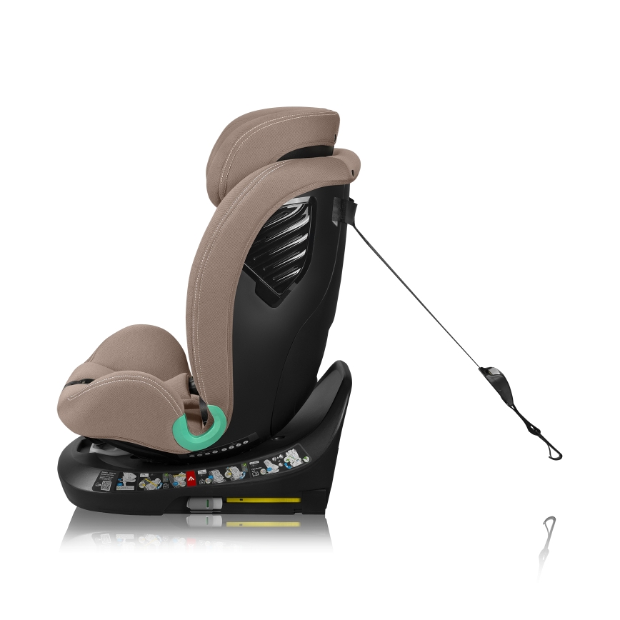 Lionelo - Otočná autosedačka so základňou BASTIAAN ONE i-Size 40-150 cm, piesková