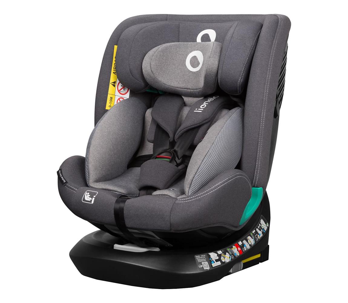 Lionelo - Autosedačka s otočnou základňou BASTIAAN ONE i-Size 40-150 cm Grey Stone 5903771707374