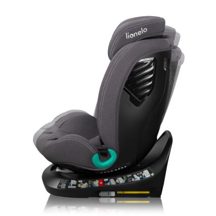 Lionelo - Otočná autosedačka so základňou BASTIAAN ONE i-Size 40-150 cm Grey Stone