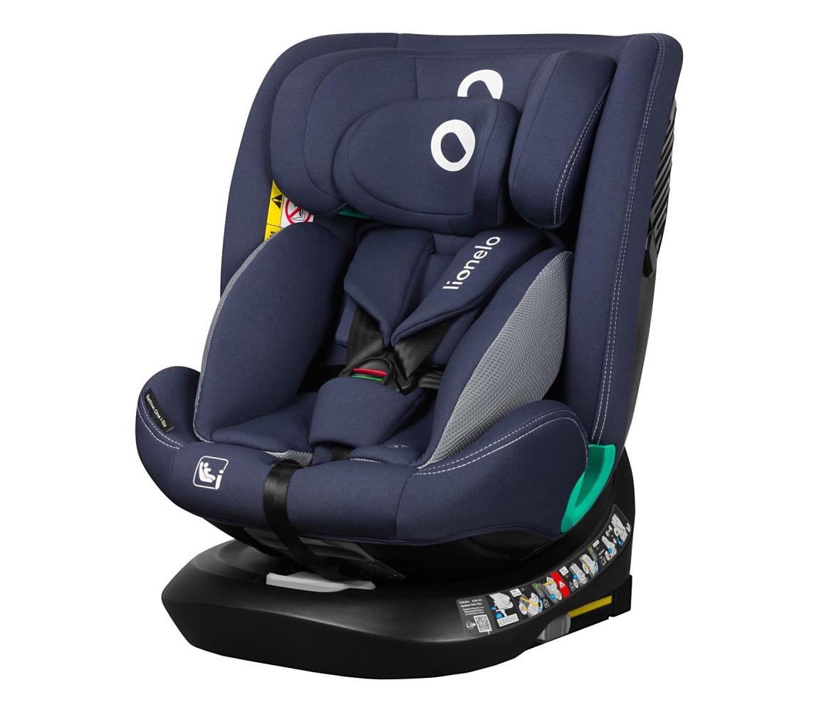 Lionelo -Autosedačka s otočnou základňou BASTIAAN ONE i-Size 40-150 cm Námornícka modrá 5903771707701