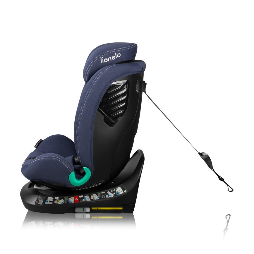 Lionelo - Autosedačka s otočnou základňou BASTIAAN ONE i-Size 40-150 cm námornícka modrá