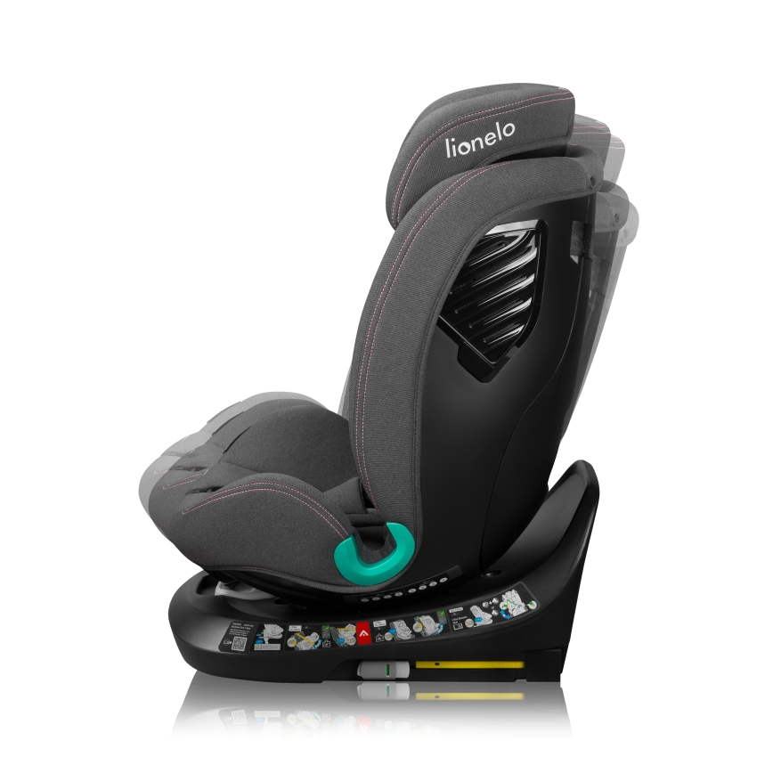 Lionelo - Otočná autosedačka so základňou BASTIAAN ONE i-Size 40-150 cm Pink Rose