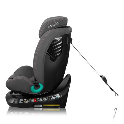Lionelo - Otočná autosedačka so základňou BASTIAAN ONE i-Size 40-150 cm Pink Rose