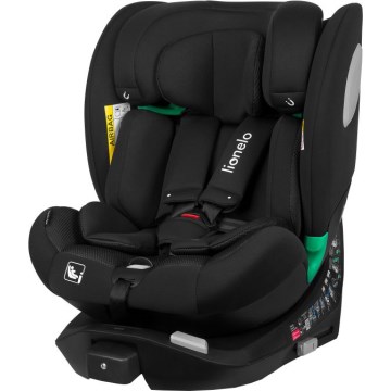 Lionelo - Autosedačka s otočnou základňou BRAAM AIR i-Size 40-150 cm Black Carbon