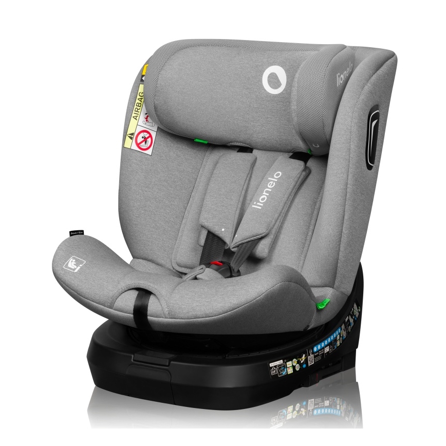 Lionelo - Autosedačka s otočnou základňou BRAVE i-Size 40-150 cm Kamenná šedá