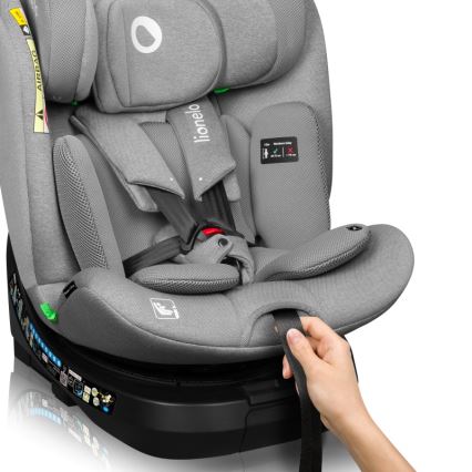 Lionelo - Autosedačka s otočnou základňou BRAVE i-Size 40-150 cm Kamenná šedá