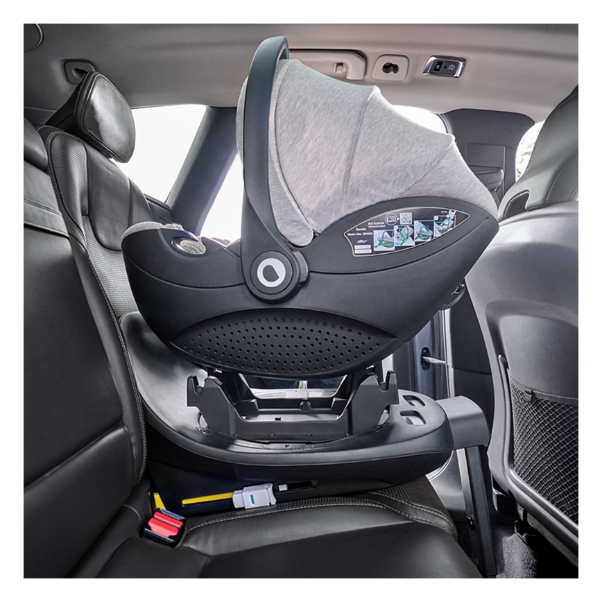 Lionelo - Autosedačka s otočnou základňou MOXIE SET i-Size 40-87 cm béžová Sand