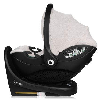 Lionelo - Autosedačka s otočnou základňou MOXIE SET i-Size 40-87 cm béžová Sand