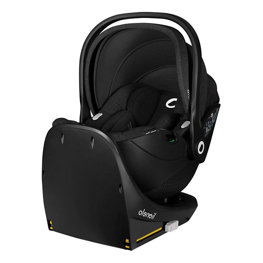Lionelo - Autosedačka s otočnou základňou MOXIE SET i-Size 40-87 cm čierny karbón