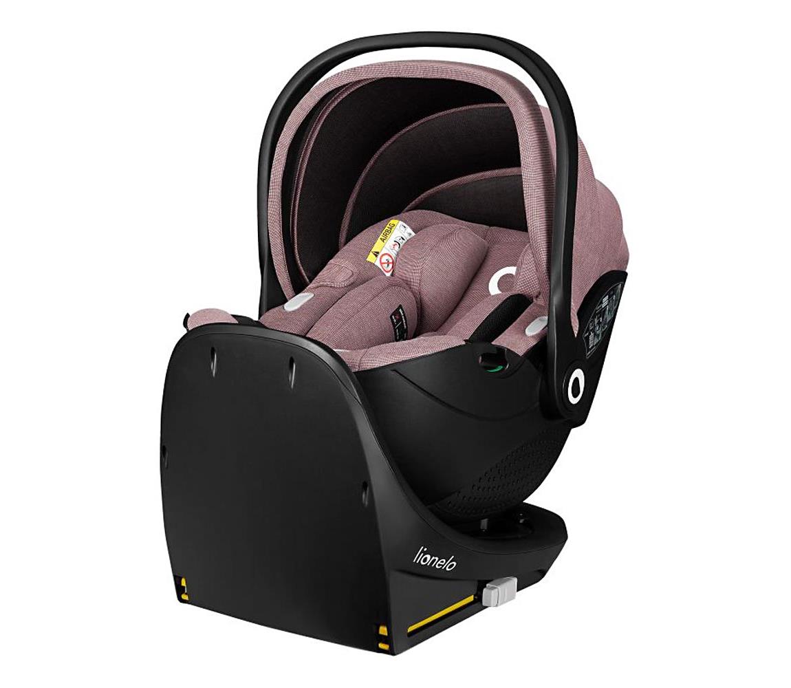 Lionelo - Autosedačka s otočnou základňou MOXIE SET i-Size 40-87 cm Ružovo-mauve 5903771722926