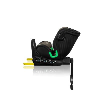Lionelo - Autosedačka so základňou otočná HARMONY i-Size 40-150 cm čierna/olivová