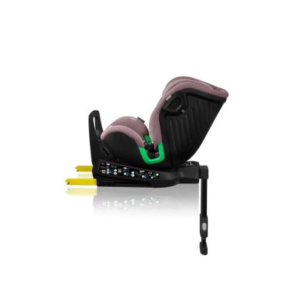 Lionelo - Autosedačka so základňou otočná HARMONY i-Size 40-150 cm ružová
