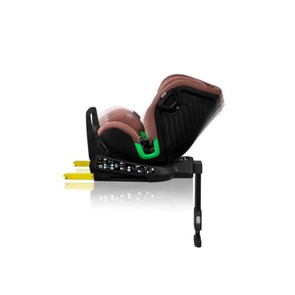 Lionelo - Autosedačka so základňou otočná HARMONY i-Size 40-150 cm tehlová