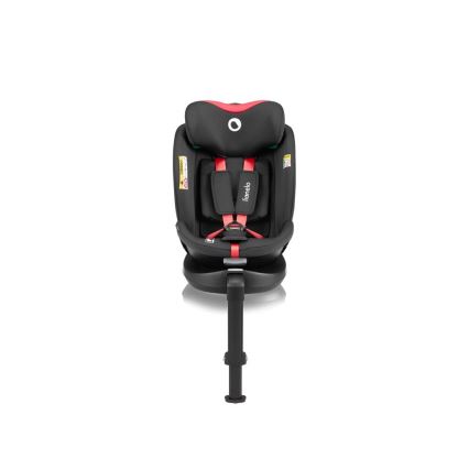 Lionelo - Autosedačka so základňou otočná NAVY i-Size 40-150 cm čierna/červená