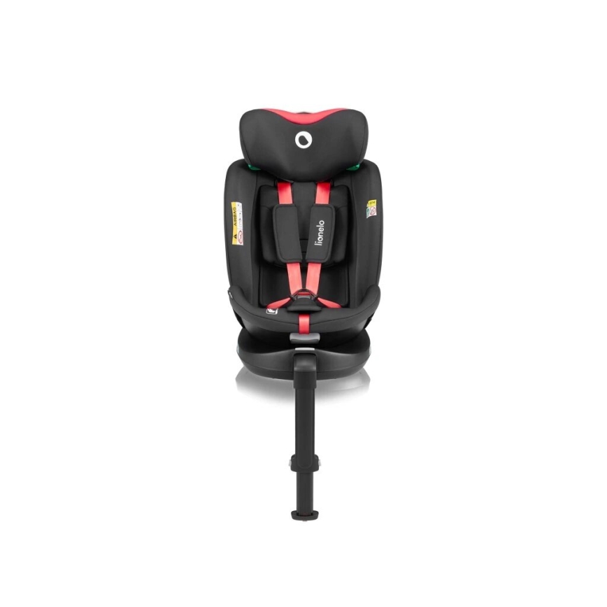 Lionelo - Autosedačka so základňou otočná NAVY i-Size 40-150 cm čierna/červená