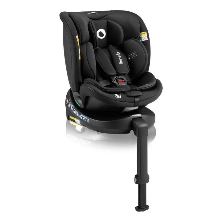 Lionelo - Autosedačka so základňou otočná NAVY i-Size 40-150 cm čierna