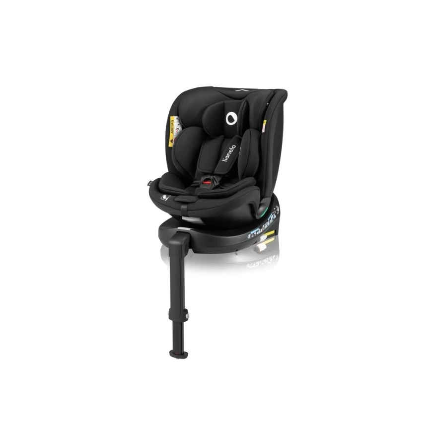 Lionelo - Autosedačka so základňou otočná NAVY i-Size 40-150 cm čierna