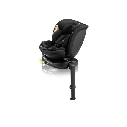 Lionelo - Autosedačka so základňou otočná NAVY i-Size 40-150 cm čierna