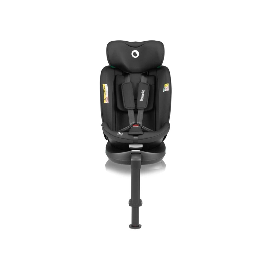 Lionelo - Autosedačka so základňou otočná NAVY i-Size 40-150 cm čierna