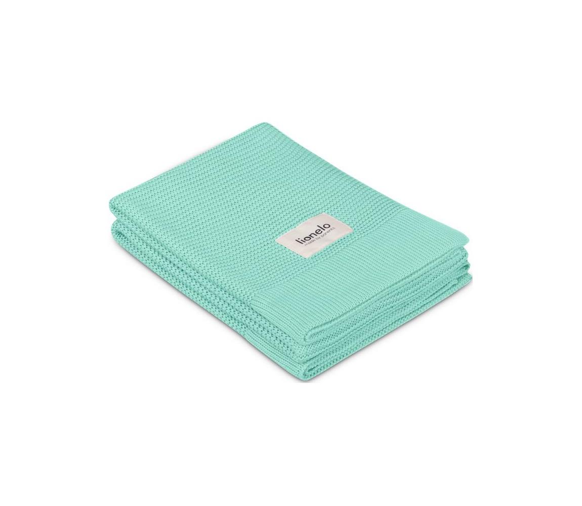 Lionelo - Bambusová deka BAMBOO BLANKET 75x100 cm Mintová zelená 5903771707091