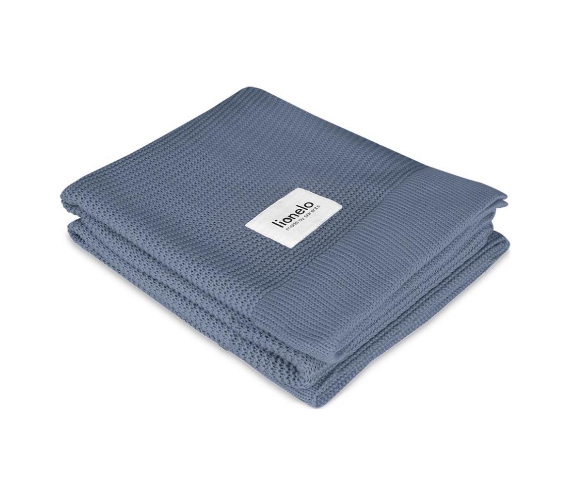 Lionelo - Bambusová deka BAMBOO BLANKET 75x100 cm modrá 5903771702638