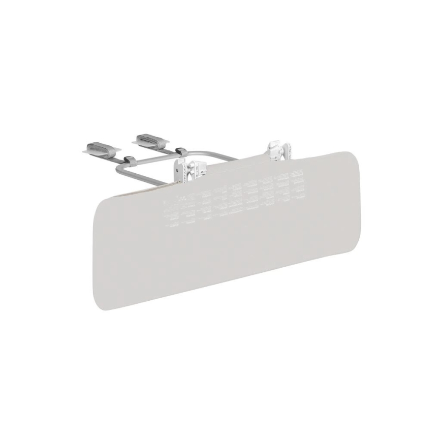 Štít proti slnku je pripevnený na dvoch kovových držiakoch. Štít je svetlosivý a obdĺžnikového tvaru. Na zadnej strane je jemne vytlačený vzor.