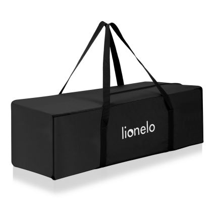 Lionelo - Cestovná postieľka 3v1 ELLEN Čierny karbón