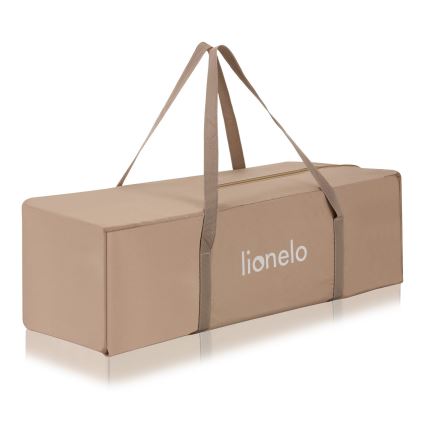 Lionelo - Cestovná postieľka JASMIN EASY FOLD Piesočná béžová