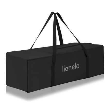 Lionelo - Cestovná postieľka LAURA čierny karbón