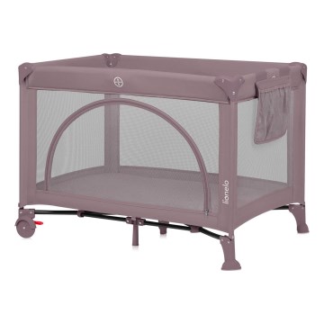 Lionelo - Cestovná postieľka LAURA Pink Nude